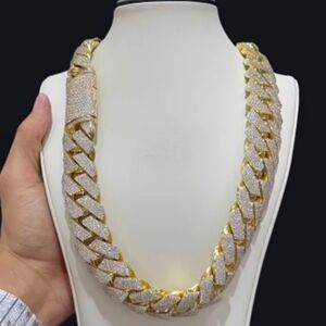Brand New LUXURY 15MM 22 Inches Diamond Tester VERIFIED Moissanite Chain